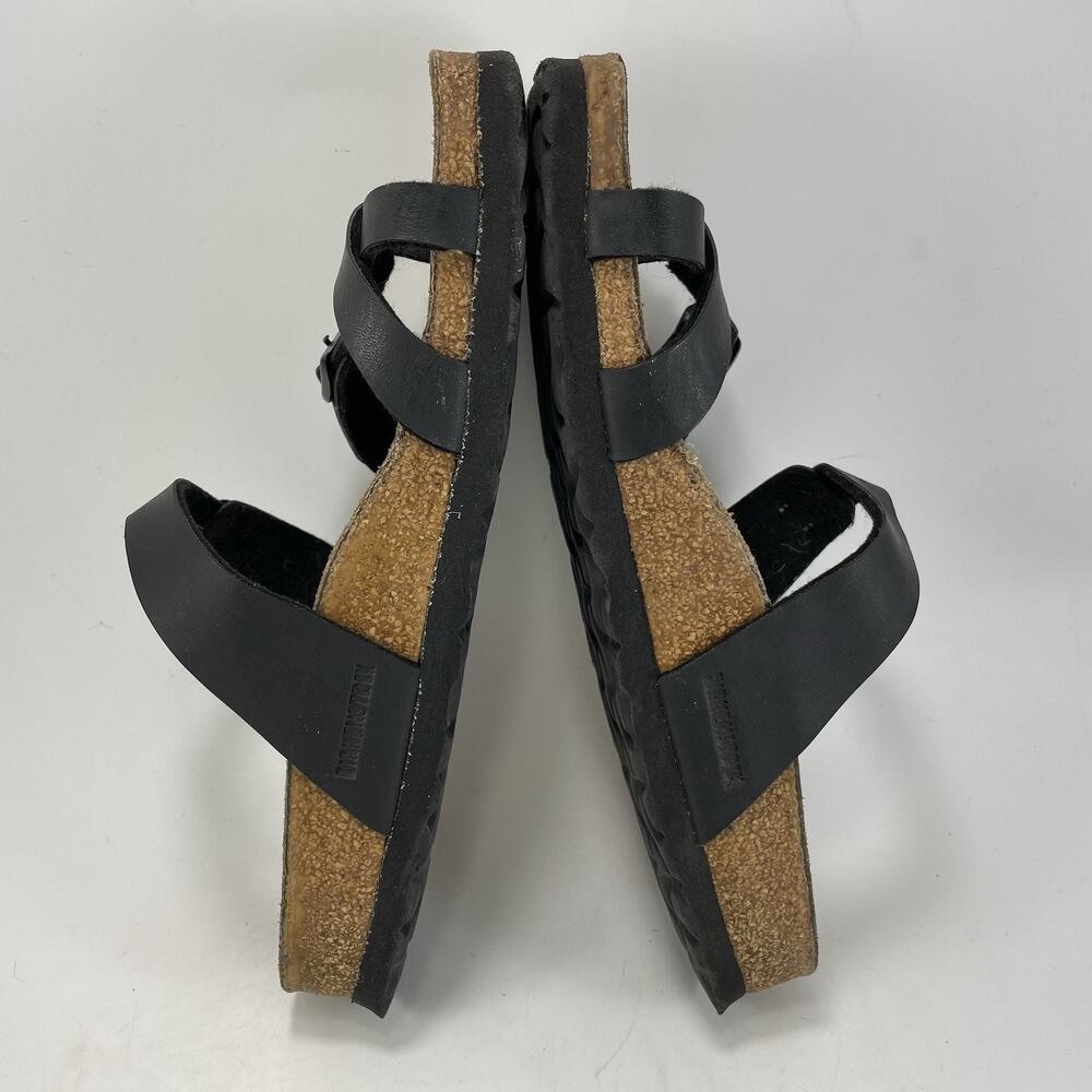 Birkenstock Mayari Sandals Womens Size 37 US 6-6.5 Black Birkoflor Toe Loop - Picture 6 of 9